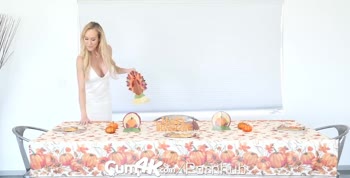 Brandi Love's Thanksgiving Threesome Creampies with Mom & Step-Sister