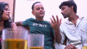 girl friend and boy friend with his friends...