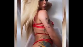 Ts Vanessa Rafaella - with red langerrie