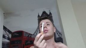 Tom James Smokes Cigarettes