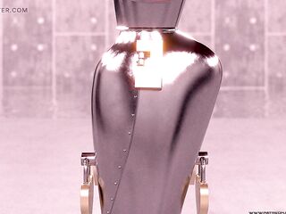 Hardcore Metal Bondage High Heels Fetish 3D BDSM Animation