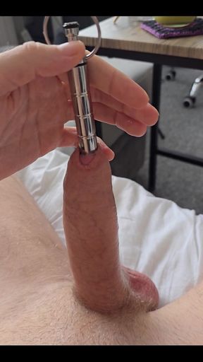 Vid Medley Pushed a Plug and Urethral Vibrator Down My Cock