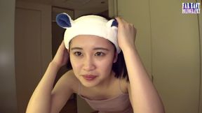 Sweet-glasses Tease on a Lazy Day Savoring Warm Drops in Endless Gulp Bliss -part.3