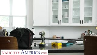 Naughty America - Tattooed Bombshell Karma Rx fucks her friend's ex in the bathroom