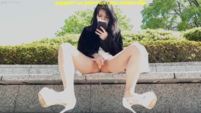 Witness raw Japanese passion in a teen's daring intimate homemade display