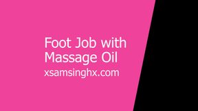 Foot Job with Massage Oil