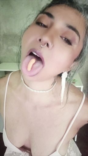 Sexy Lingerie - Eating You Alive as a Gummy Worm