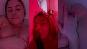session fellation sur gode black dans ma baignoire et masturbation