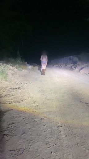 Anne Steele Nude Flashing on Road