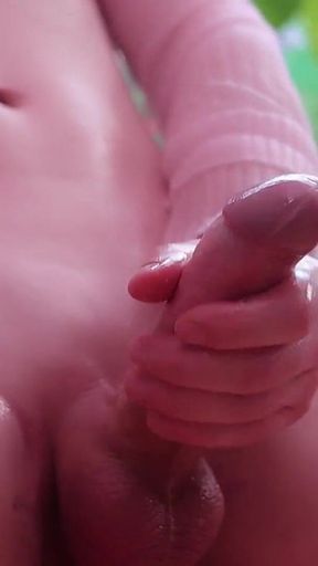 Femboy Riding Cowgirl and Leaking Precum