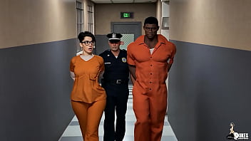 Non-binary nerd Micky becomes a submissive prison bitch