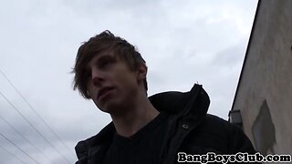 Euro doggystyle anal in public