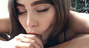 My Stepbrother Helps Me Build the Tree if I Give Him a Blowjob I Agreed