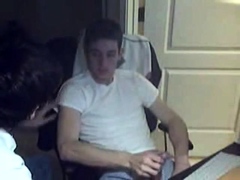 Swallow twink friend's cum