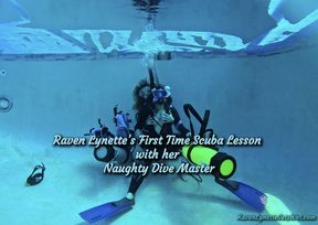 Raven Lynette’s First Time Scuba Lesson with her Naughty Dive Master Nathalia 4K