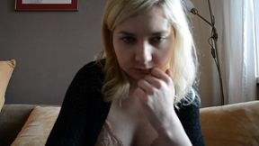 patrycja blonde big tits chats on webcam non-nude sfw clip