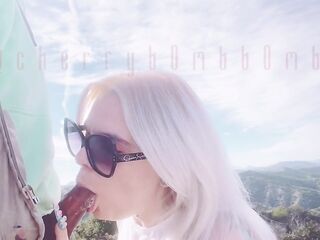 Giving a random stranger a blow job & some cunt on my morning hike