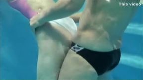 Sex underwater (white swimsuit)