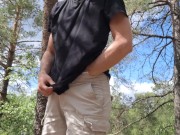 Cumming (too fast) out in the woods