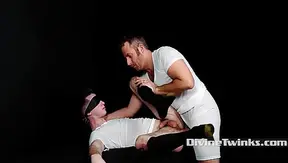 First-Time Devotion: Twink Bends for Holy Blowjob Rite – 18+