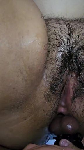 He Puts His Cock and Balls Together in My Asshole and Then His Balls in My Asshole and His Cock in My Pussy