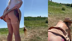 tu ma vue me faire jouir en pleine nature devant les agriculteurs ?