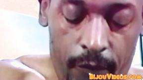 ”Office stud swaps head with hung ebony guy before cumming”