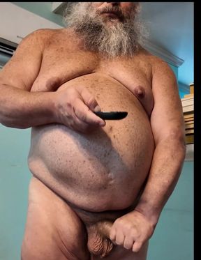 Rubbing My Thick Bubba Bear Cock