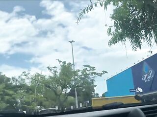 Stop it! I'm awaiting for my wife! A mother i'd like to fuck is jerking me off in the parking lot.