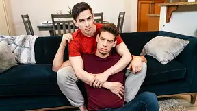 Michael DelRay cums with Jack Hunter's cock in his ass