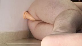 Dildo fucks femboy, super hot ass enjoying dildo