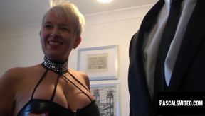 Blonde MILF Scarla gulps cum after intense anal session