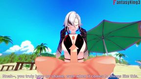 arlecchino bikini sex on the beach - red pov - genshin impact - watch full & fullpov versions on sheer & ptrn: fantasyking3
