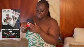 Imma turn his ass out. Yeah girl I’ve been on twitter for days. Imma try that foot ting.