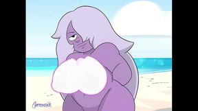 Amethyst from Steven Universe Takes Cartoony 2D Action in Hot Hentai Scene