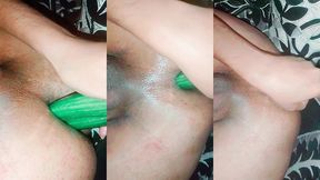 analangels - destroyed anal with double cucumber