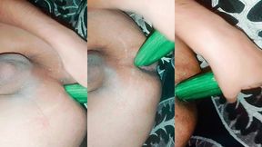 analangels - destroyed anal with double cucumber