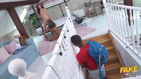 Dutch Ebony Trio's Steamy Play Ignites Wild Passionate Heat