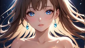 Quiet Joy: a Beautiful Young Woman in Magical Light