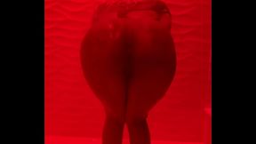 Hot black babe teases in the red light district