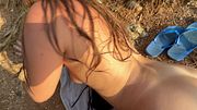 Blonde Begs For Deepthroat In Golden Sand