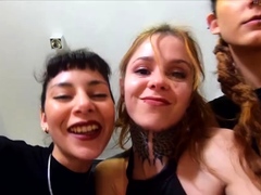 Lesbian foot fetish trio