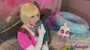 Gwenpool sensual inflation and modeling shark mini swim ring - Inflatable Fetish - Cosplay - Modeling - Plastic - Vinyl - Superheroes - Curvy - Inflatagirl