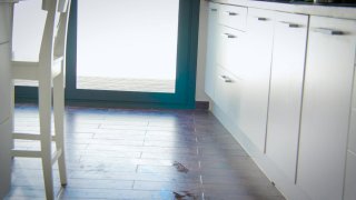 Busty Blonde Linda LeClair Let's Two Studs Pound Her Trimmed Pussy