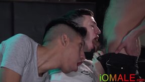 Twinky latinos blow cocks and fuck asses raw in a threeway