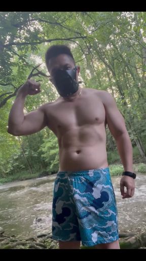 Jerking off by Water