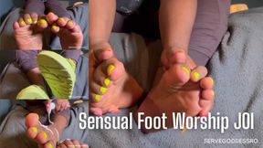 Sensual Foot Worship JOI - Royal Ro ebony feet jerk off instruction