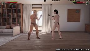 Johnny Walker Black VS Erica (Naked Fighter 3D)