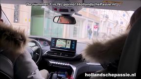 Picking up Gaby, the horny Dutch hitchhiker!