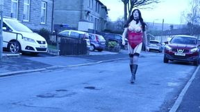 crossdressed in public on a council estate